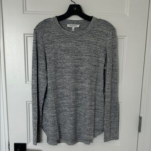 Workshop Republic Clothing Heathered Gray Long Sleeve Tee